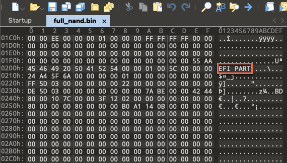 GUID Partition Table Header
