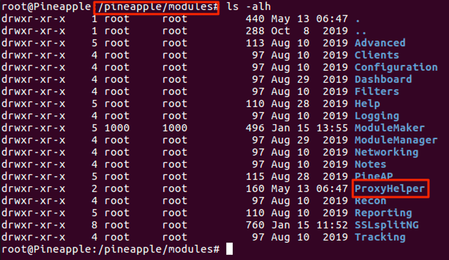 Copying module folder